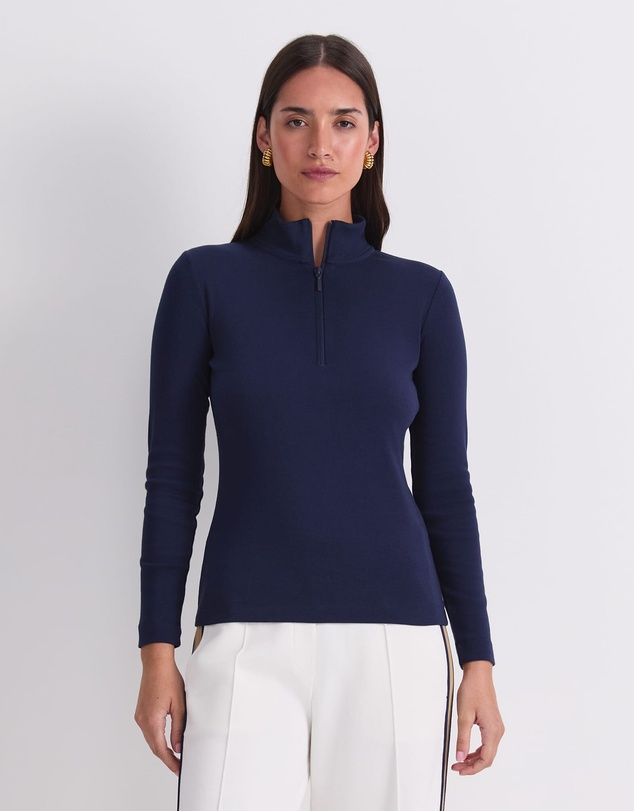 Sportscraft - Lucy Zip Funnel Neck Top