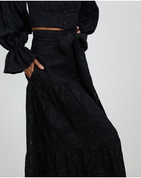 Asilio - Linen Broderie Skirt