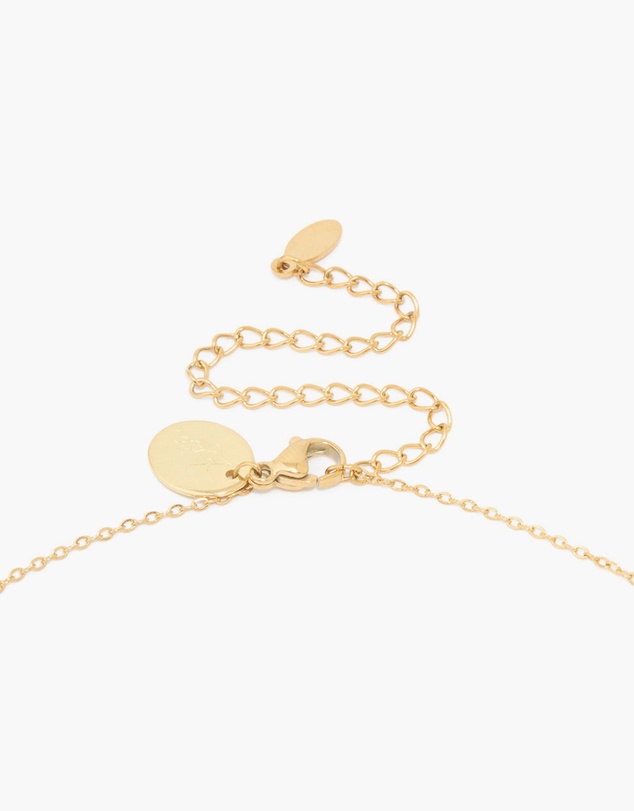 Lovisa - Waterproof Gold Plated Stainless Steel Cubic Zirconia Sagittarius  Zodiac Sign Necklace