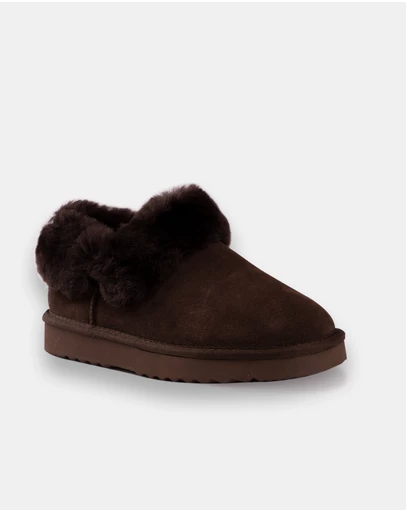 AusWooli Ugg Boots - Coogee Sheepskin Wool Ankle Slippers