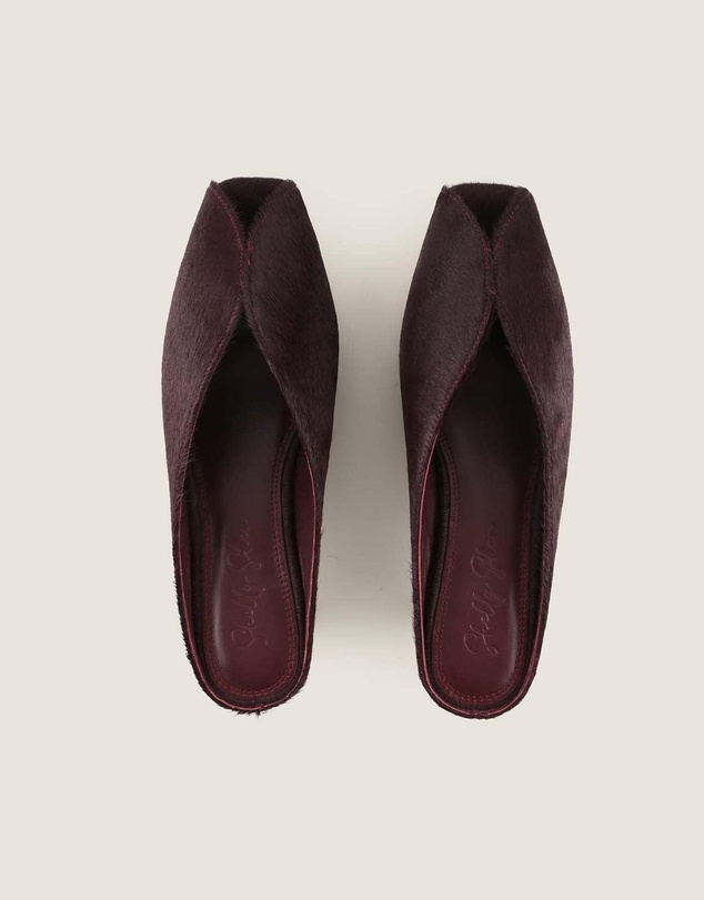 Shelly Shen - Cosmo Low Heels Burgundy