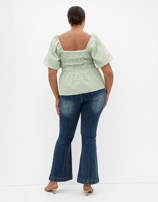 City Chic - Blaire Gingham Top