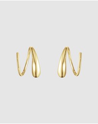 Georg Jensen - Mercy Swirl Earrings Gold