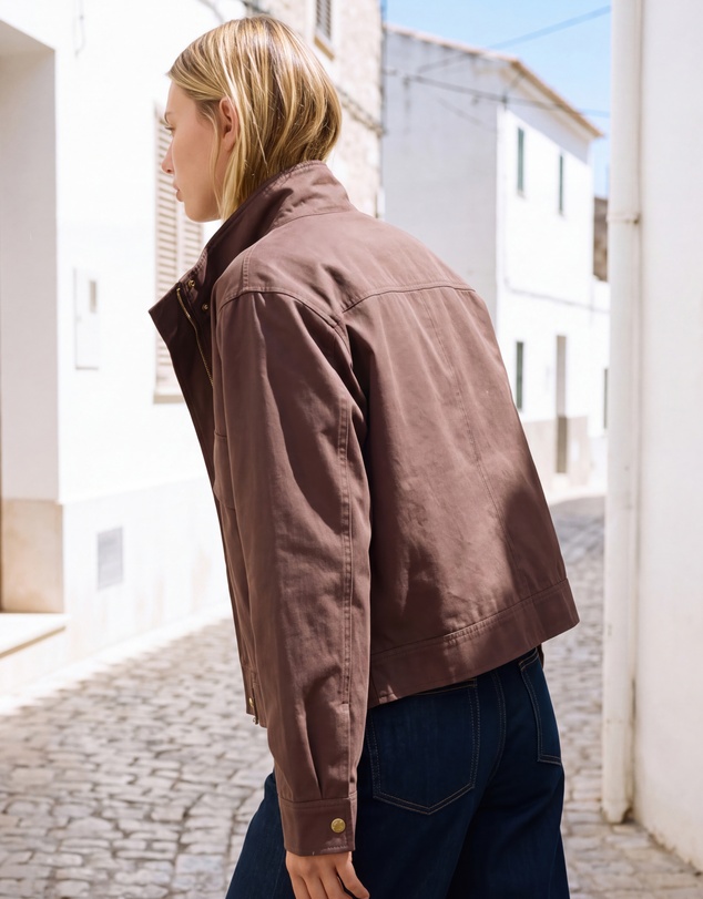 The Fated - Felicity Funnel Neck Bomber Jacket