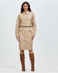 Grace Willow - Asymm PU Skirt