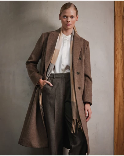 Forcast - Marjorie Peak Lapel Wool Coat