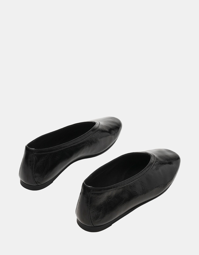 Steve Madden - Leni Black Leather Flats