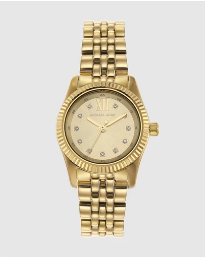 Michael Kors - Lexington Gold Tone Analogue Watch