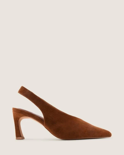 Shelly Shen - Evie High Heels Tan Suede