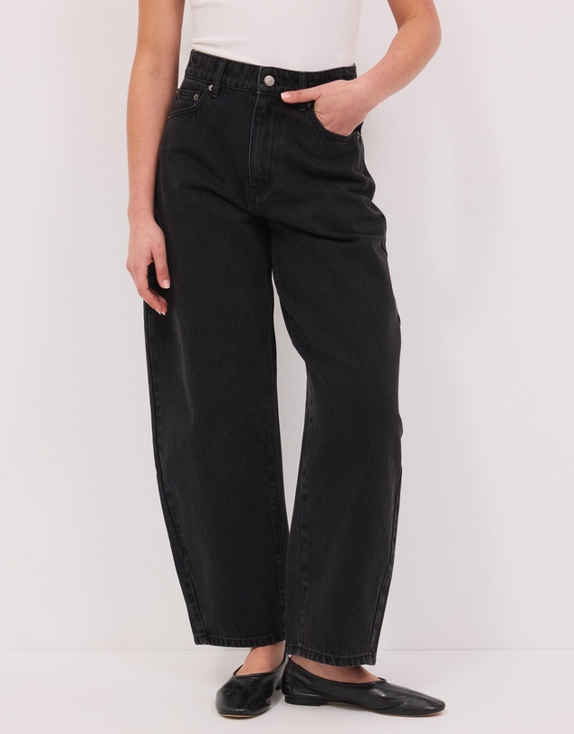 Calli - Cassidy High Rise Panelled Barrel Leg Jeans