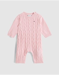 Tommy Hilfiger - Cable Knit Relaxed Coverall - Baby