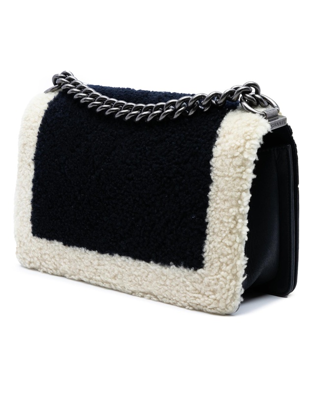 Pre-Loved by Azura Reborn - Pre-Loved Old Medium Bicolor Shearling Boy Flap