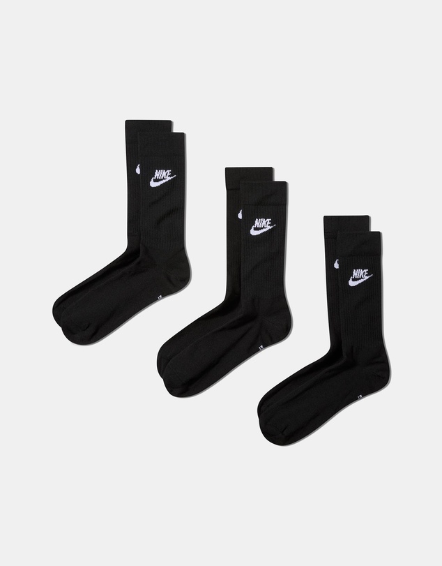 Nike - Sportswear Everyday Essential 3-Pack Crew Socks - Unisex