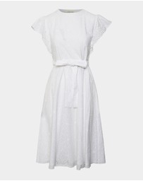 Forcast - Kavya Tie-Waist Cotton Dress