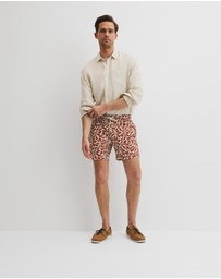 Country Road - Recycled Polyester Leaf Print Swim Short