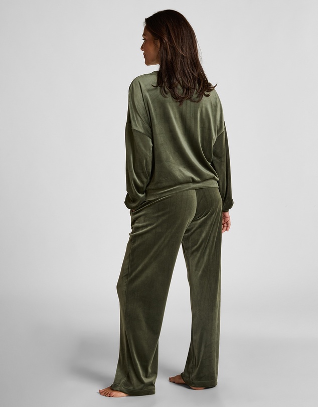 Hunkemoller - Long Sleeve Velours PJ Set