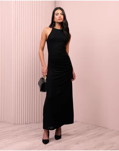 Azzurielle - Amora Sheer Back Maxi Dress