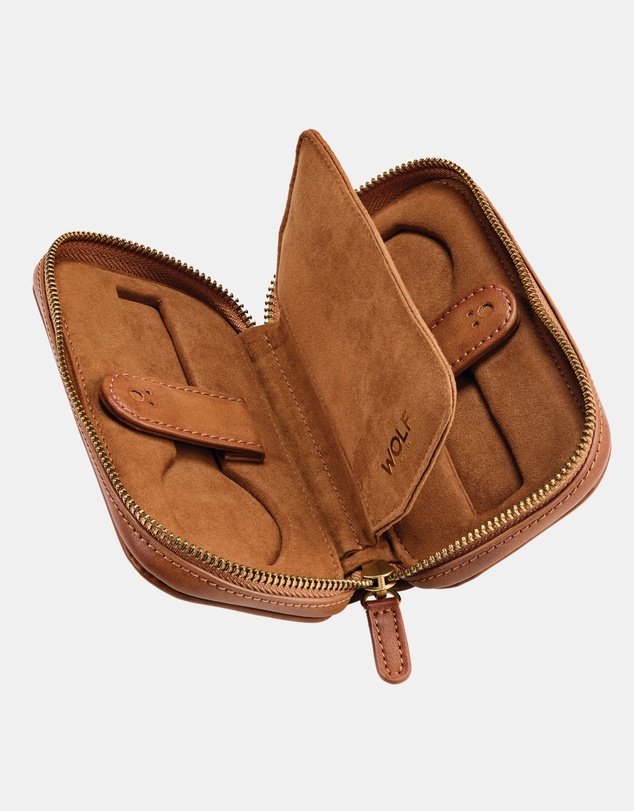 Wolf - WOLF Brogue Double Watch Zip Pouch