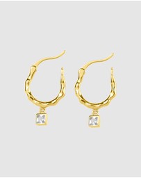 Pastiche - Florence Huggies Gold plated 925 Sterling Silver Cubic Zirconia