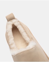 EVERAU - Australian Shepherd Ugg Mireve Cow Suede Upper Loafer Oxfords Flats