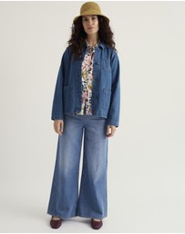 Seasalt - Seasalt Cornwall Blue Reading Rocks Denim Jacket