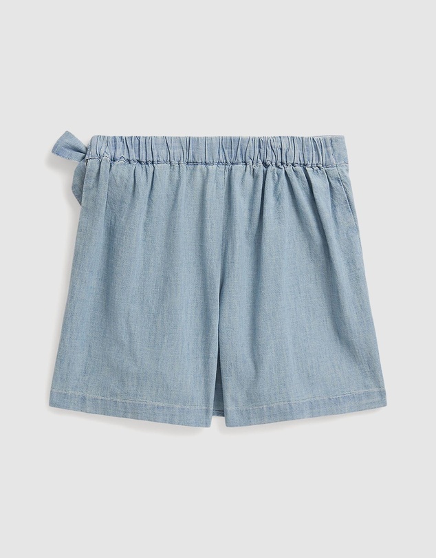 Polo Ralph Lauren - Indigo Chambray Wrap Skort - Kids-Teens