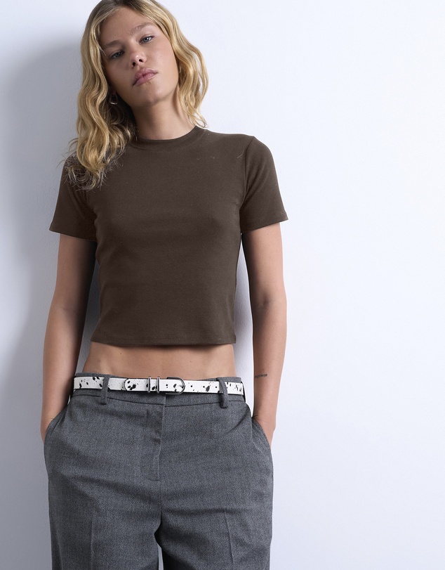 TOPSHOP - Everyday SS Crop T-Shirt