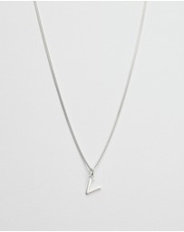 Kirstin Ash - V Outline Initial Necklace
