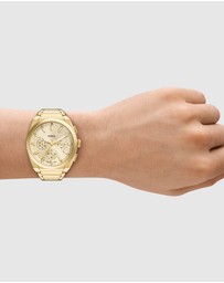 Fossil - Everett Gold Tone Analogue-Chronograph Watch
