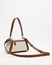 GUESS - Karnilla Canvas Flap Shoulder Bag