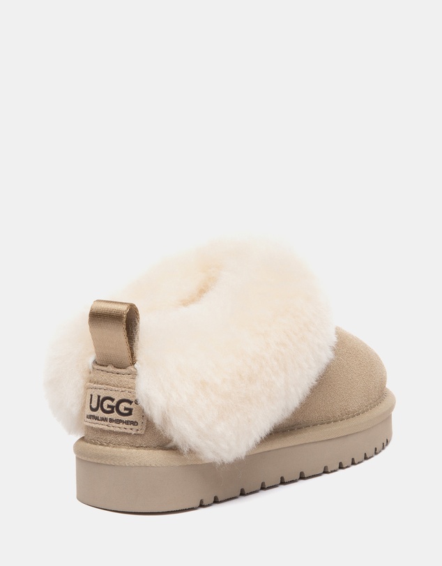 EVERAU - Australian Shepherd Ugg Glacial Kids Cow Suede Upper UGG Boots