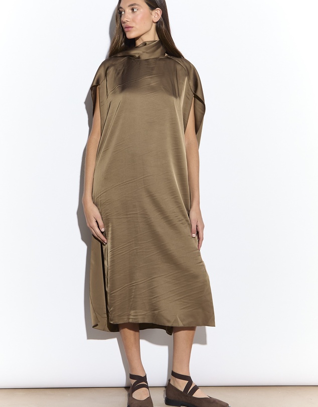 Glamorous - Scarf Neck Midi Dress