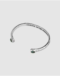 Haze & Glory - ICONIC EXCLUSIVE - Bracelet Men Turquoise Rock Bangle 925 Sterling Silver