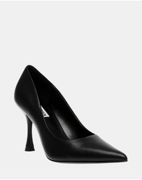 Steve Madden - Can-Do Black Leather Heels