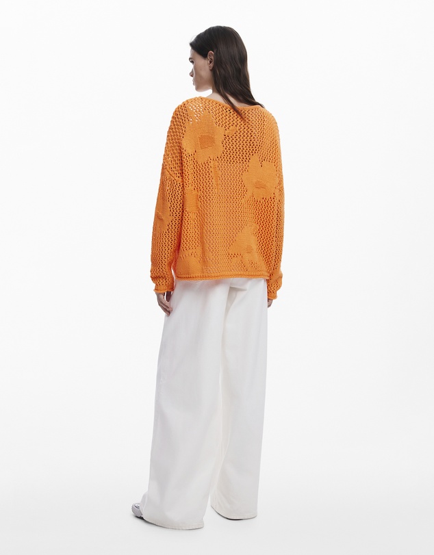 Desigual - Flowy openwork sweater