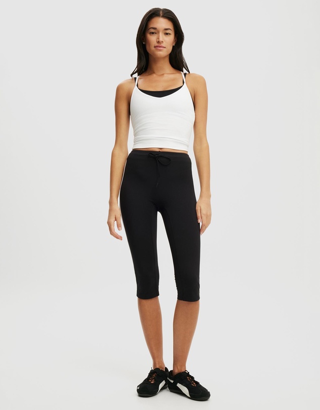 Cotton On Body Active - Ultra Soft Tie Front Capri Tights