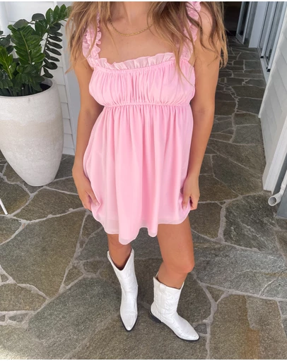 Beginning Boutique - Dasies Pink Mini dress