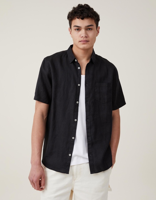 Cotton On - Linen Short Sleeve Shirt