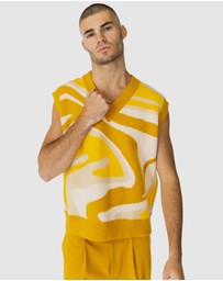 Justin Cassin - Ignite Pattern Knitted Vest