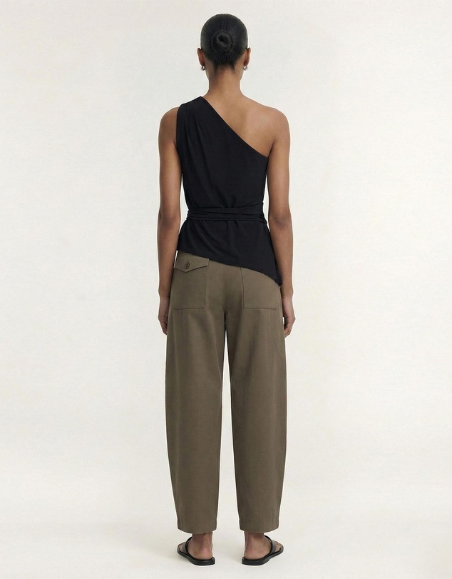 Staple the Label - Zara One Shoulder Tie Top