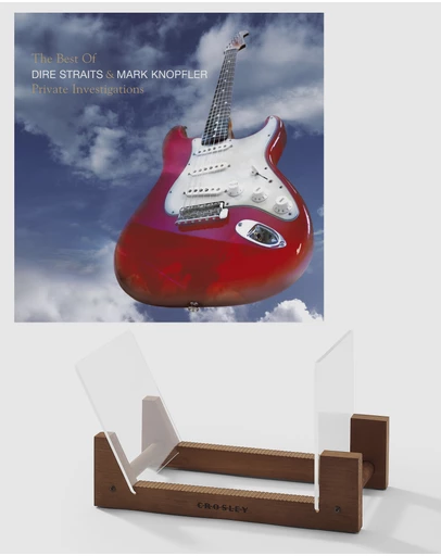 Universal Music - Dire Straits, Mark K The Best Of Dire Straits - Double Vinyl Album & Crosley Record Storage Display Stand