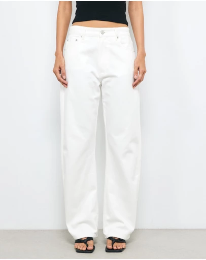 AERE - Mid Rise Curve Leg Jeans