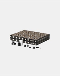 Printworks - Classic Games Backgammon Lacquered Black