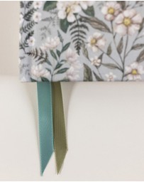 Bespoke Letterpress - Linen Bound Bullet Journal - Ivory Garden