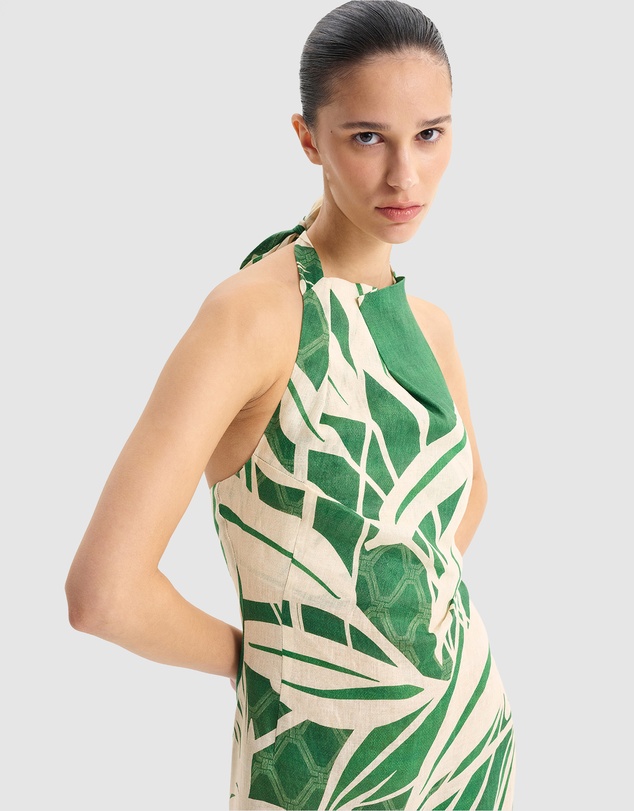 Morrison - Sorrento Linen Halter Dress
