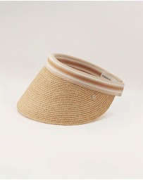 Helen Kaminski - Bianca 12 Raffia Stripe Visor