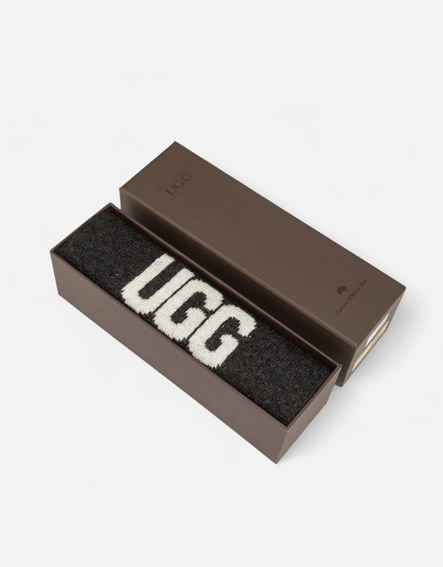 Ozwear Connection Uggs - Ugg Logo Cashmere Aus Wool Woven Scarf
