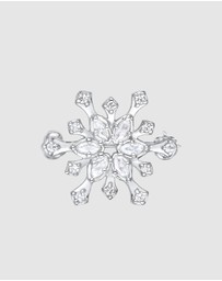 Elli Jewelry - Jewellery Women Bros Snowflake White Zirconia 925 Sterling Silver