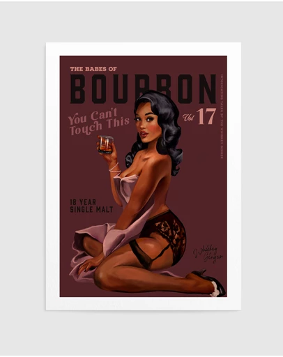 Olive et Oriel - Babes Of Bourbon Cant Touch This by The Whiskey Ginger Art Print