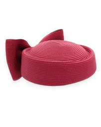 Morgan & Taylor - Tara Racewear Pillbox Hat in Burgundy Red